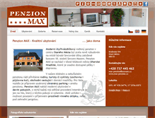 Tablet Screenshot of max-penzion.cz